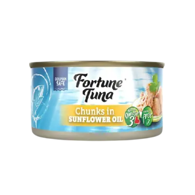 Fortune Tuna Chunks in Sunflower Oil 185g