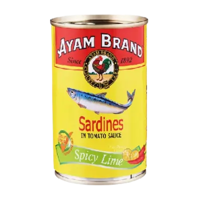 Ayam Brand Sardines in Tomato Sauce spicy lime 425g