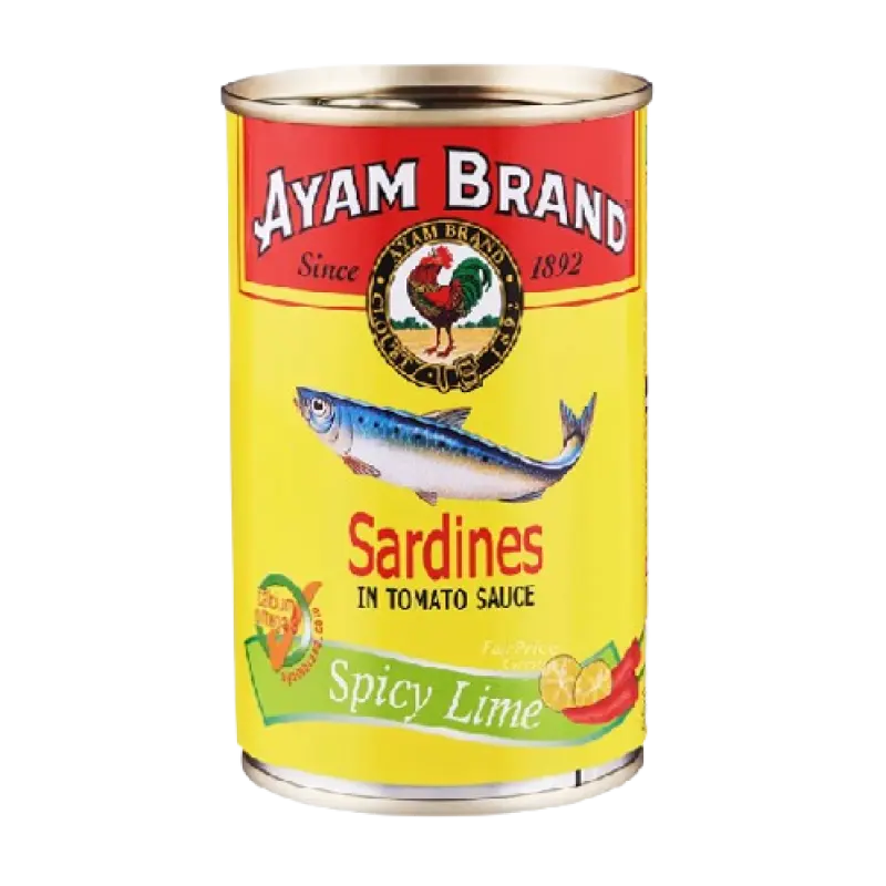 Ayam Brand Sardines in Tomato Sauce spicy lime 425g