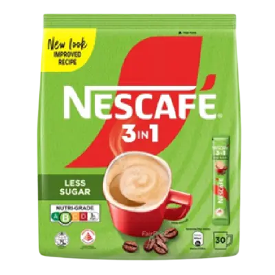 Nescafe Less Sugar 3in1 Instant Coffee 30 Pieces