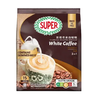 Super 3 in 1 Instant Charcoal Roasted White Coffee - Classic 315g