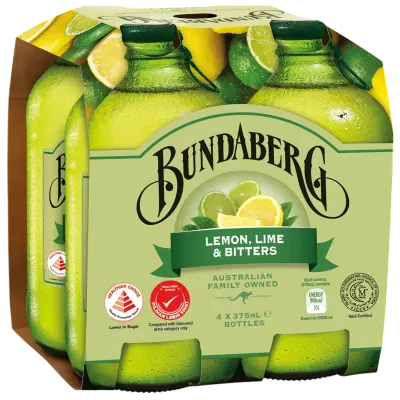 BUNDABERG LEMON,LIME & BITTERS(375ml)
