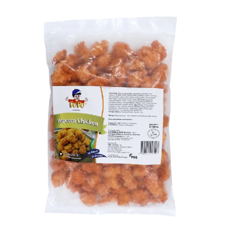 DoDo Spicy Chicken Pop Corn Frozen 1kg Halal