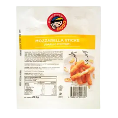 Dodo Mozzarella Sticks Garlic Pepper