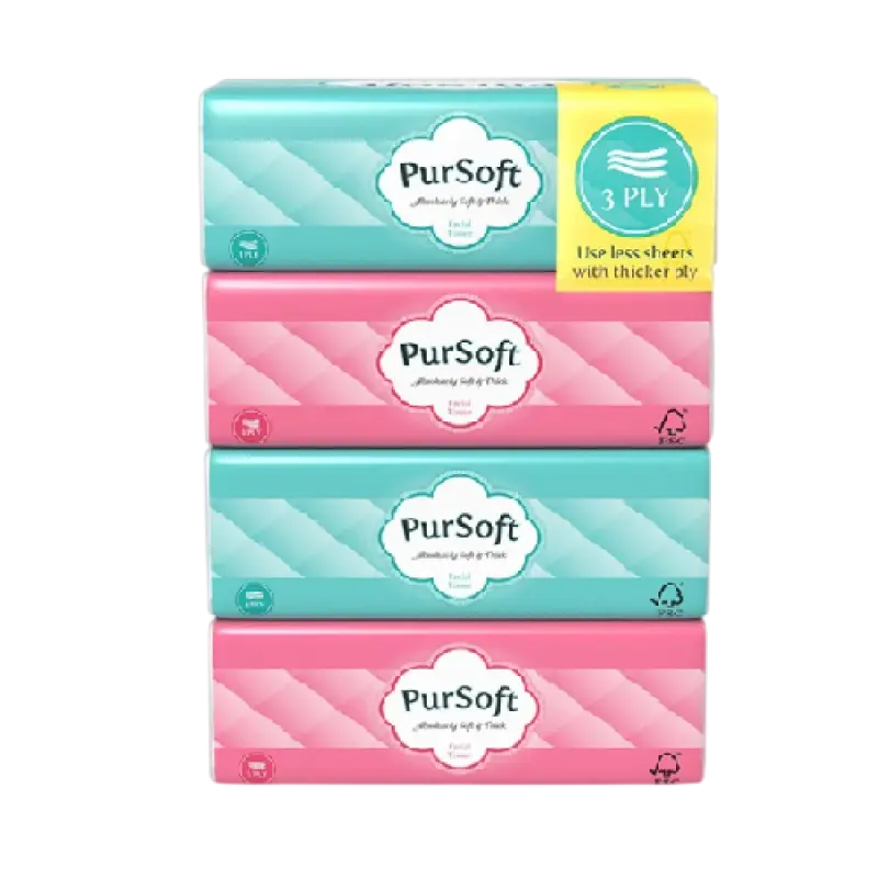 Pursoft Facial Tissue Soft Pack