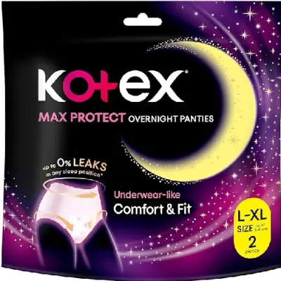 KOTEX Overnight Panties Sleepwell size L-XL 2s