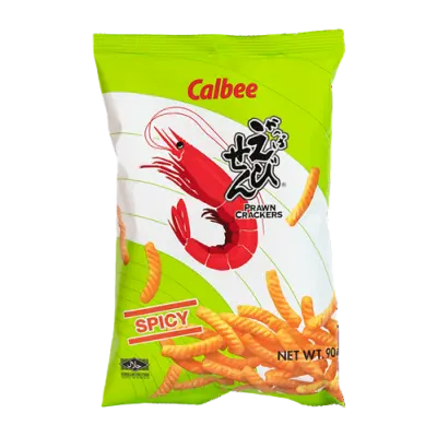 Calbee Prawn Crackers spicy