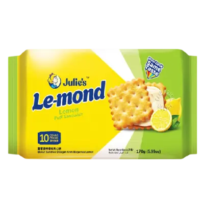 Julie's Le-Mond Puff Sandwich Lemon Biscuits