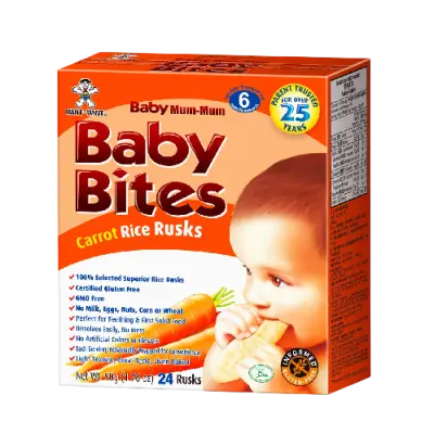 Baby Bites Carrot RiceRusk