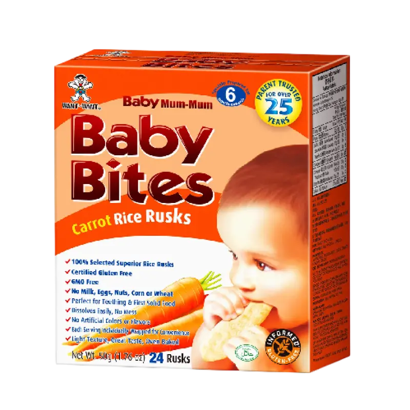 Baby Bites Carrot RiceRusk