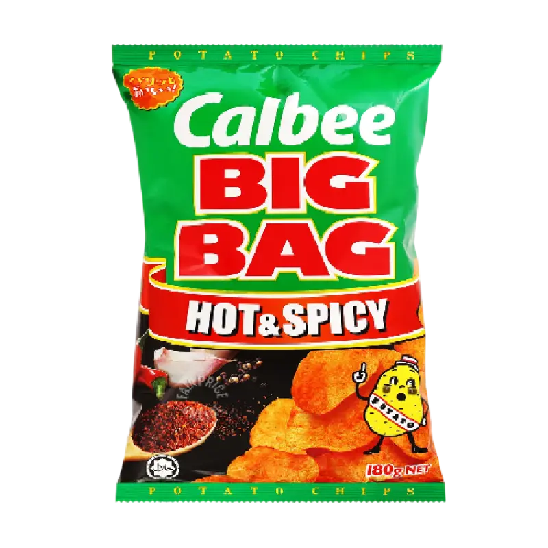 Calbee Big Bag Potato Chips - Hot & Spicy